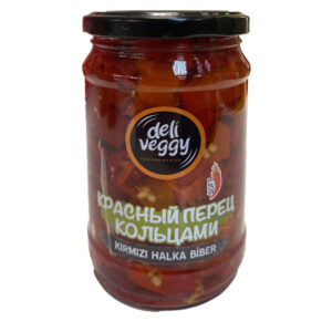 Deli Veggy Kırmızı Halka Biber 295gr