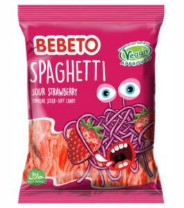 Bebeto Spaghetti Strawberry jelibon 80g