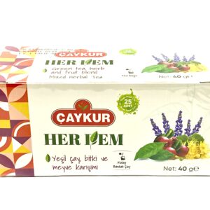 Çaykur Herdem Yeşilçay, Bitki ve Meyve Karışımı 25’li