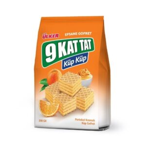 Ülker 9 Kat Tat Küp Küp Portakallı Gofret 200 g
