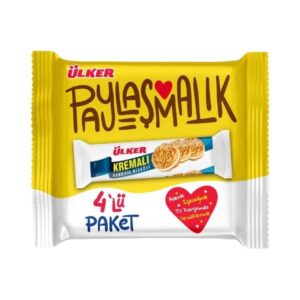 Ülker Paylaşmalık Kremalı Sandviç Bisküvi 4'lü 244 g
